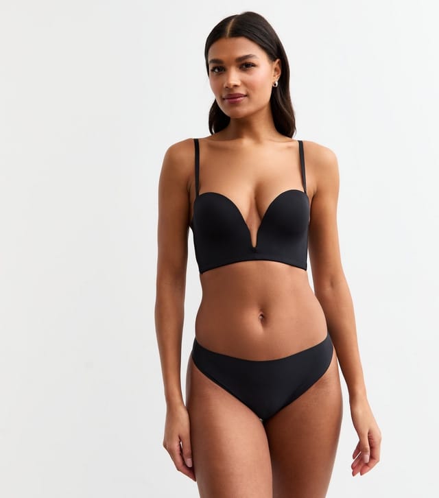 New Look Women's Black Smooth Multiway Underwired Bra New Look - 2