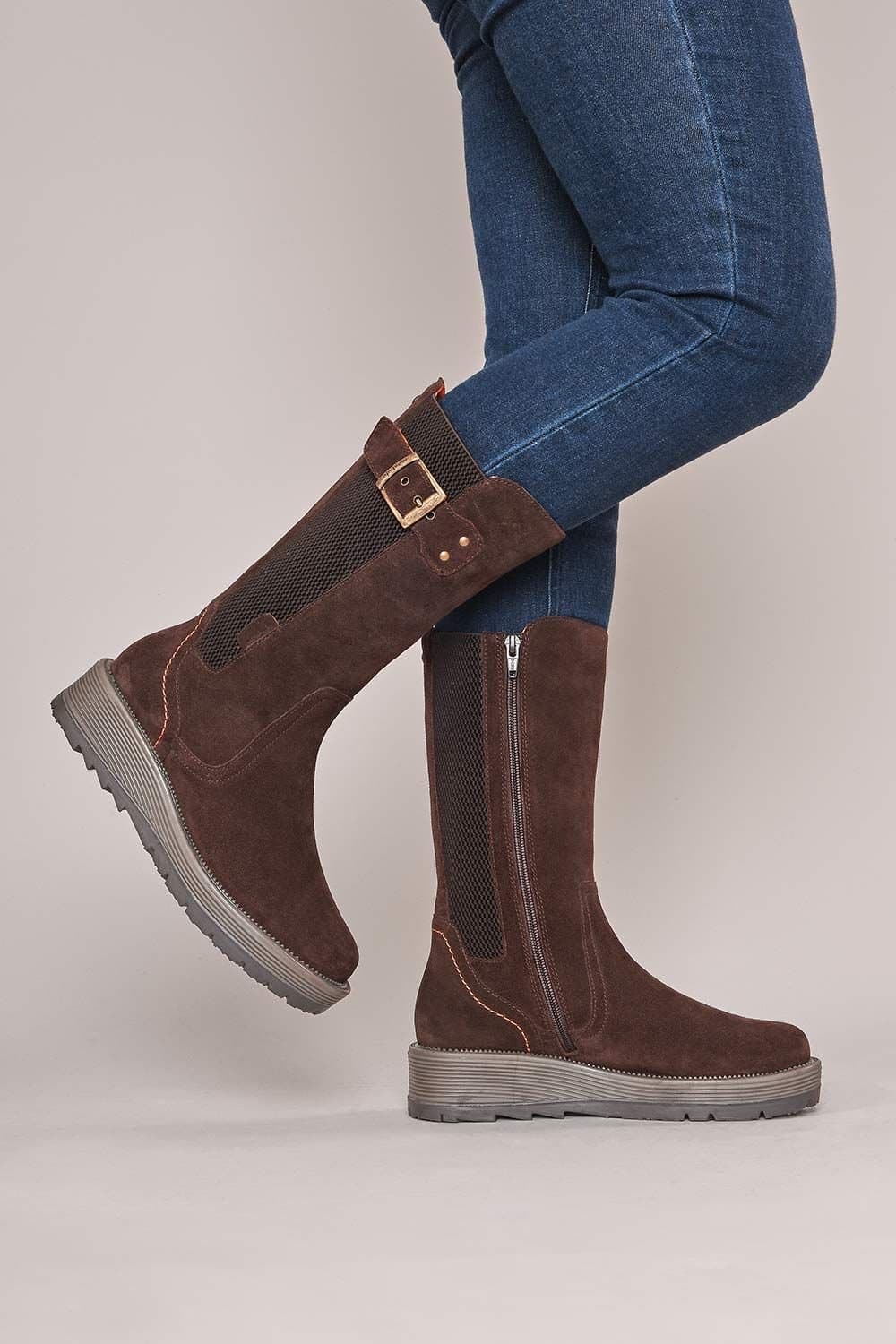 Moshulu Moshulu Women's Rannoch' Mid Calf Boots in Brown