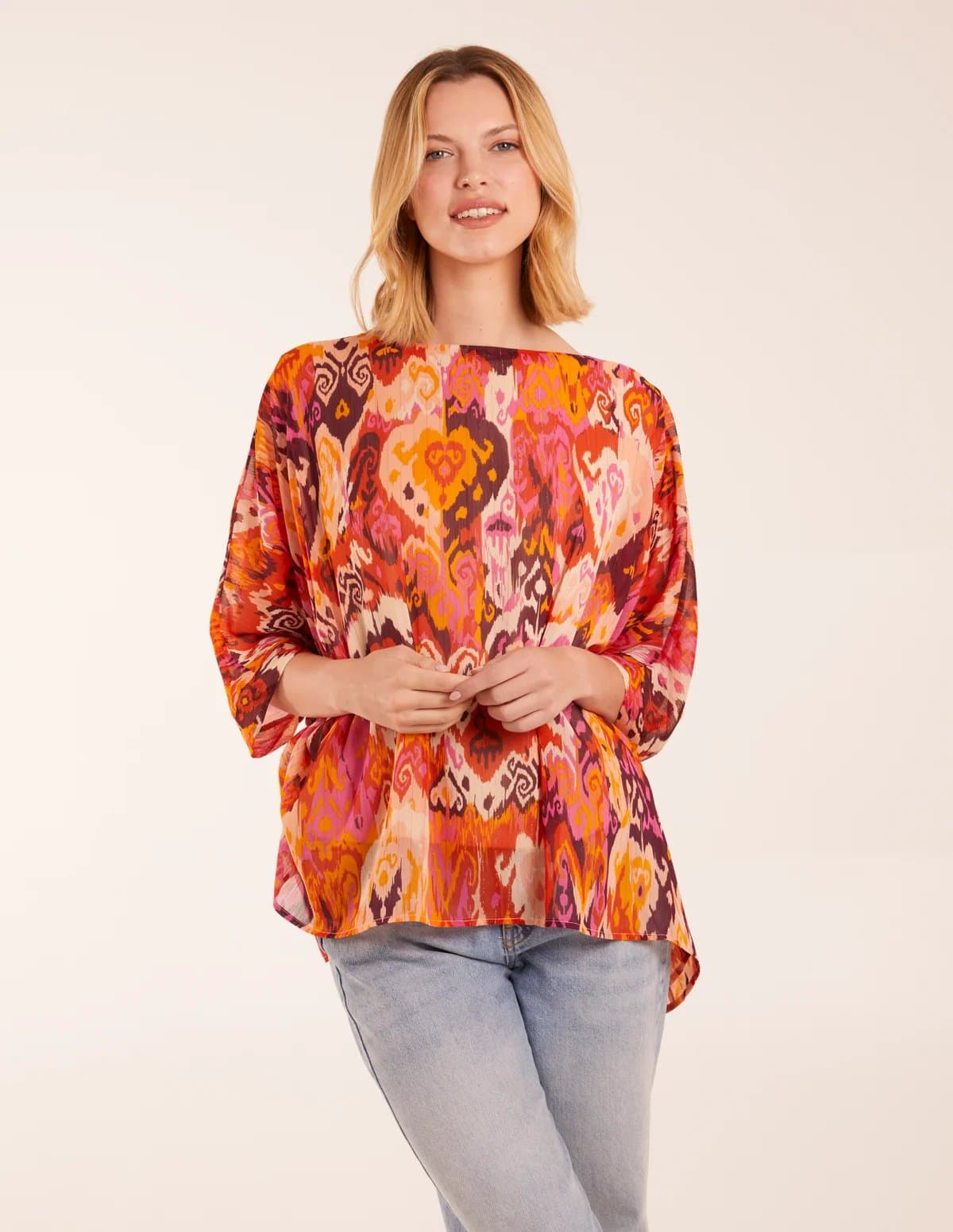 Blue Vanilla Oversized Kimono Top