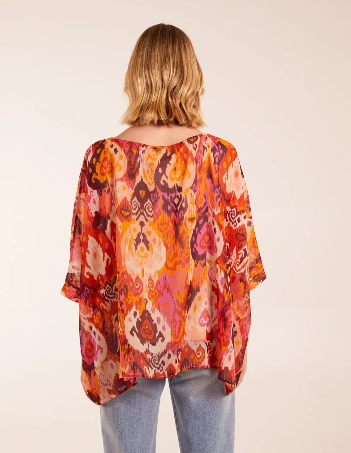 Blue Vanilla Oversized Kimono Top - 4