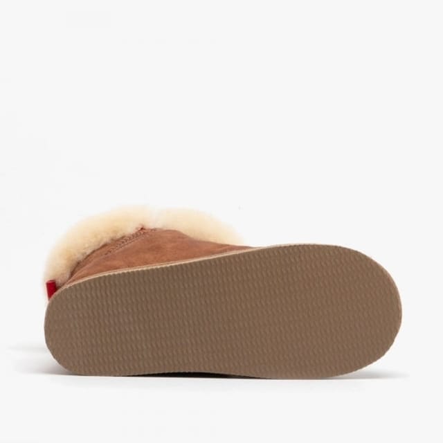 Shepherd Shepherd Women's Bella Pull On Ankle Slipper Boots in Brown - 3