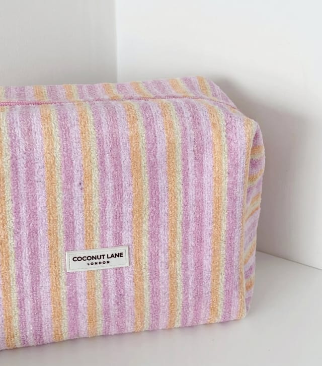 Coconut Lane Multicolour Striped Makeup Bag Coconut Lane New Look - 2