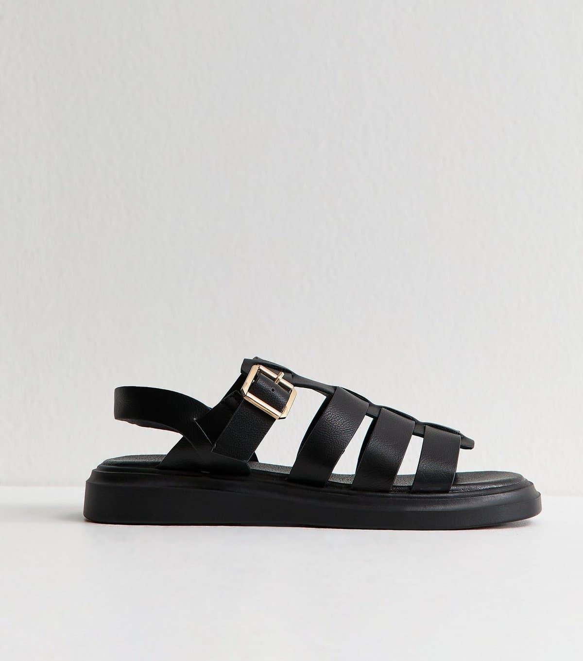 New Look New Look Black Faux Leather Gladiator Sandals