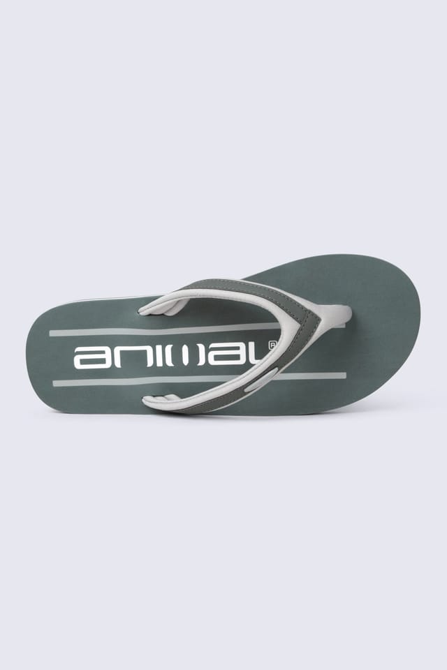 Animal Animal Men's 'Jekyl' Soft Padded Lightweight Casual Slip On Pool Beach Flip-Flops in Olive - 2