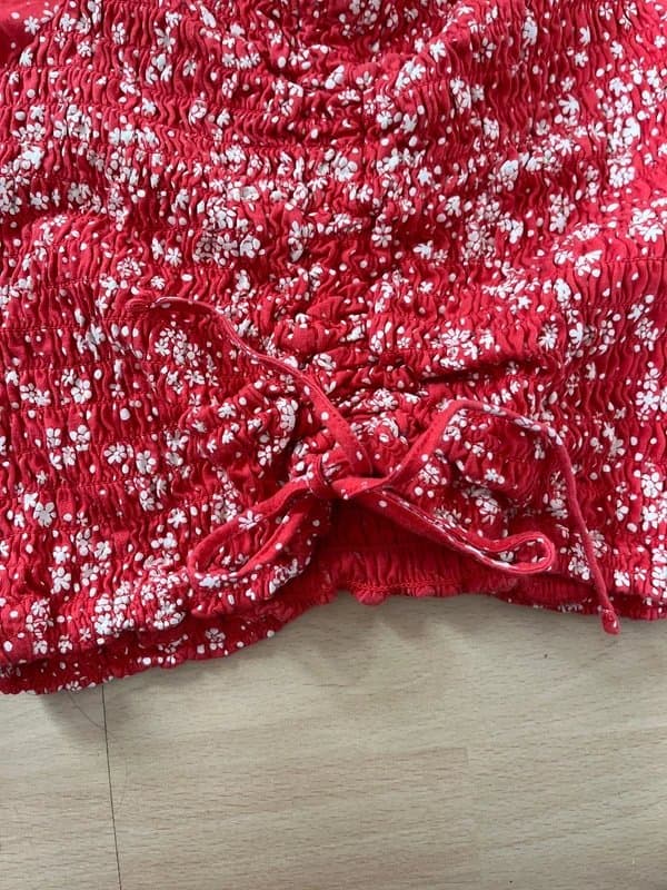 New Look ruched crop top