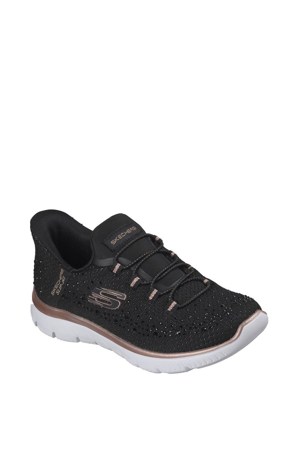 Skechers Skechers Women's Summits Brilliant Shine Trainer in Black