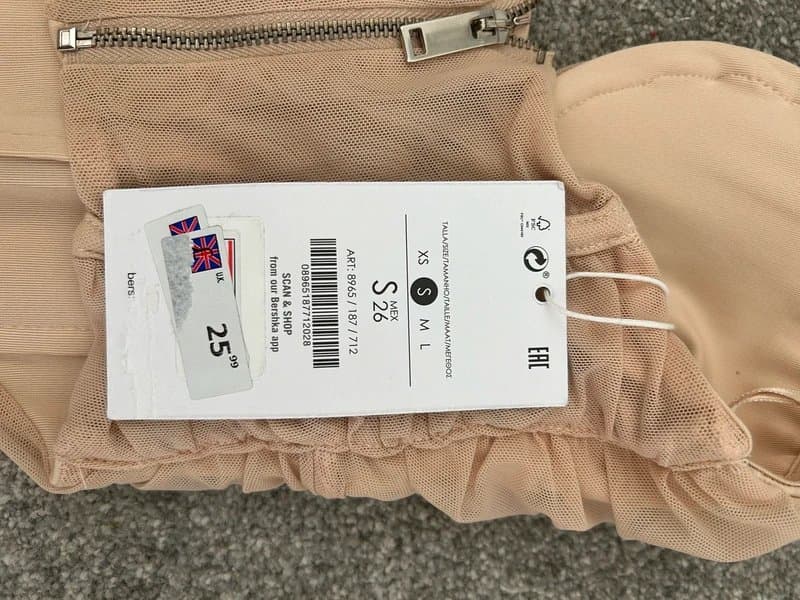 Bershka corset bandeau top