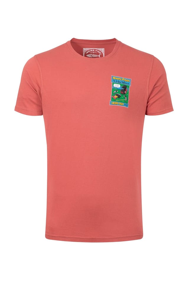 Weird Fish Weird Fish Men's Holy Whale Artist T-Shirt in Light Red - 2