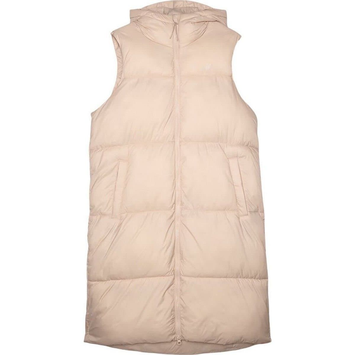 4F 4F Women's WAW24TVJAF143 Puffer Jacket in Beige