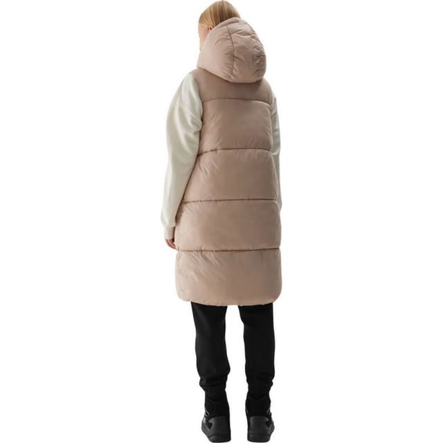 4F 4F Women's WAW24TVJAF143 Puffer Jacket in Beige - 2