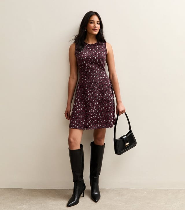 New Look Women's Red Animal Pattern Sleeveless Mini Dress New Look - 2