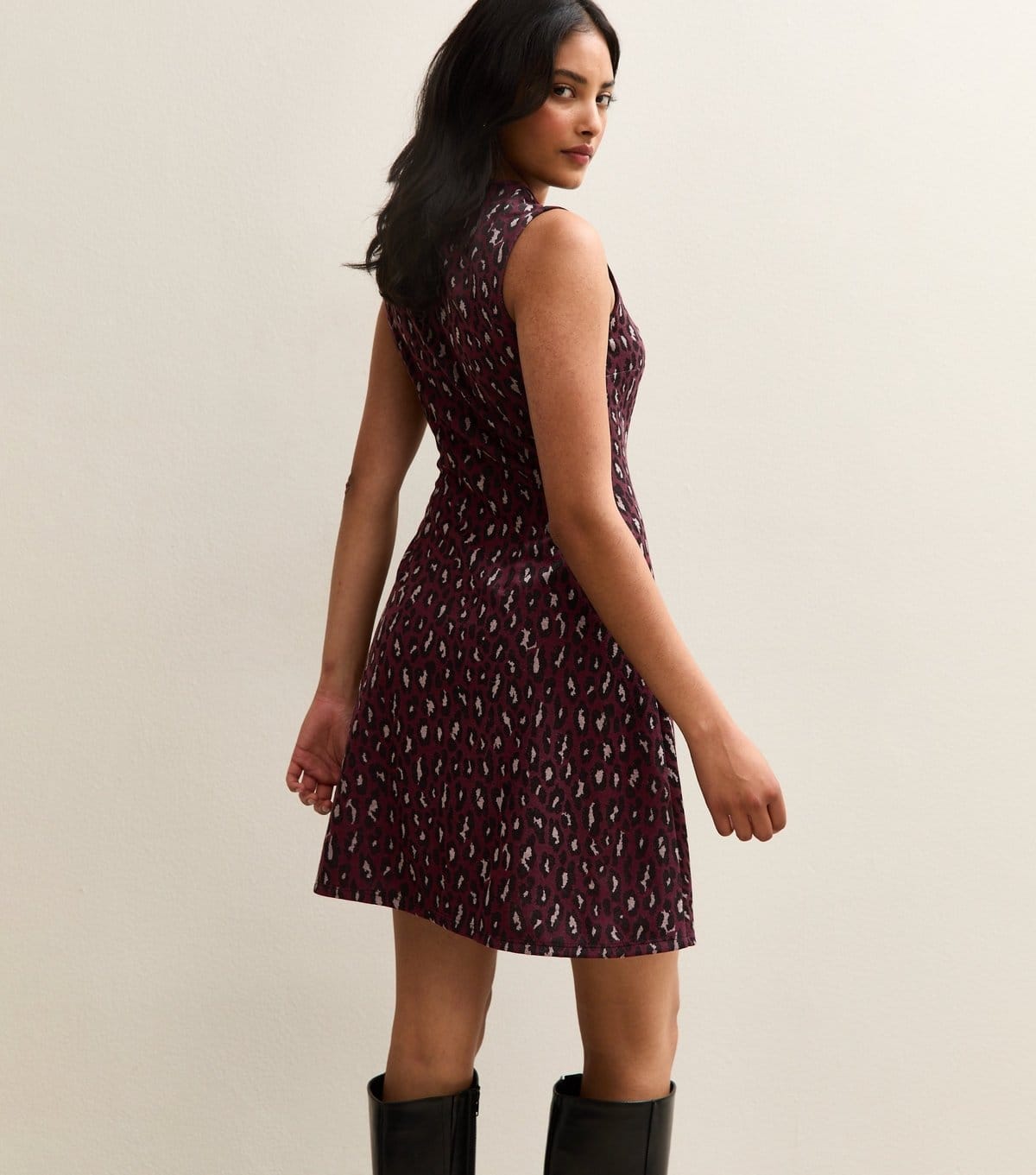 New Look Women's Red Animal Pattern Sleeveless Mini Dress New Look - 4