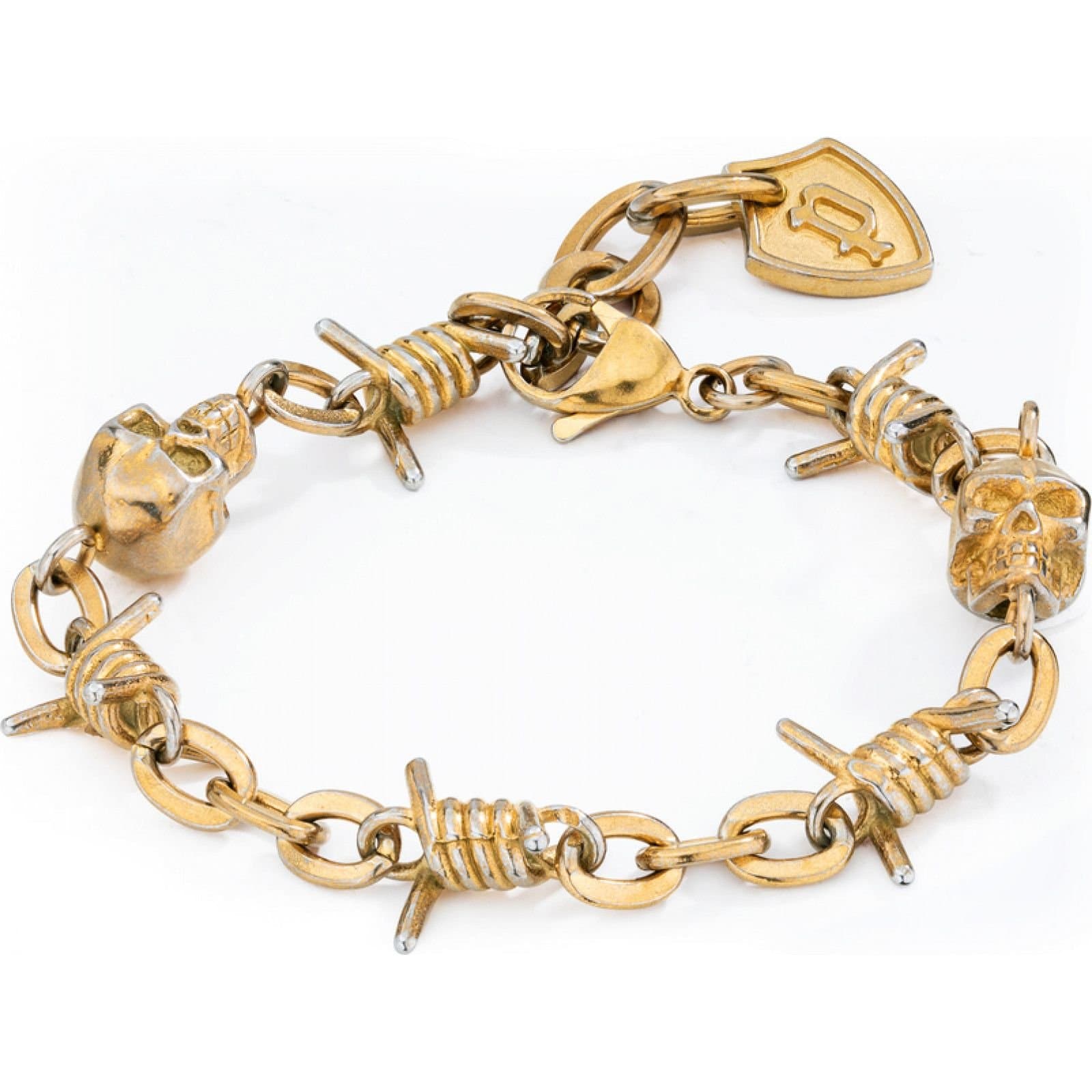Police Police Men's Gold Skull Bracelet