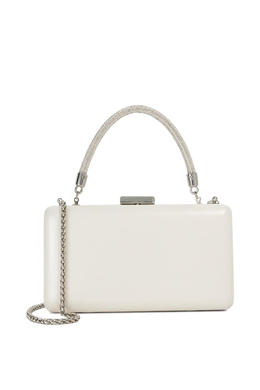 Dune London Dune London White Leather Clutch for Women