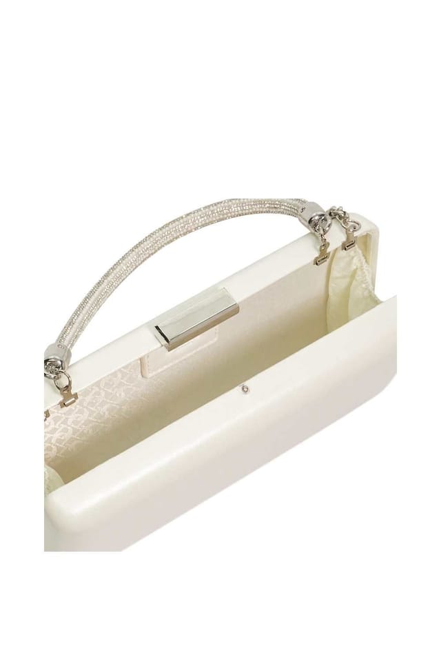 Dune London Dune London Women's 'Brunch' Leather Clutch in White - 3