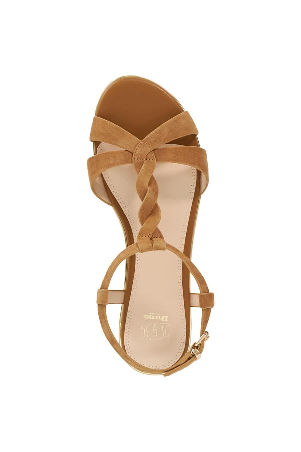 Dune London Dune London Women's 'Lylar' Suede Sandals in Natural - 4