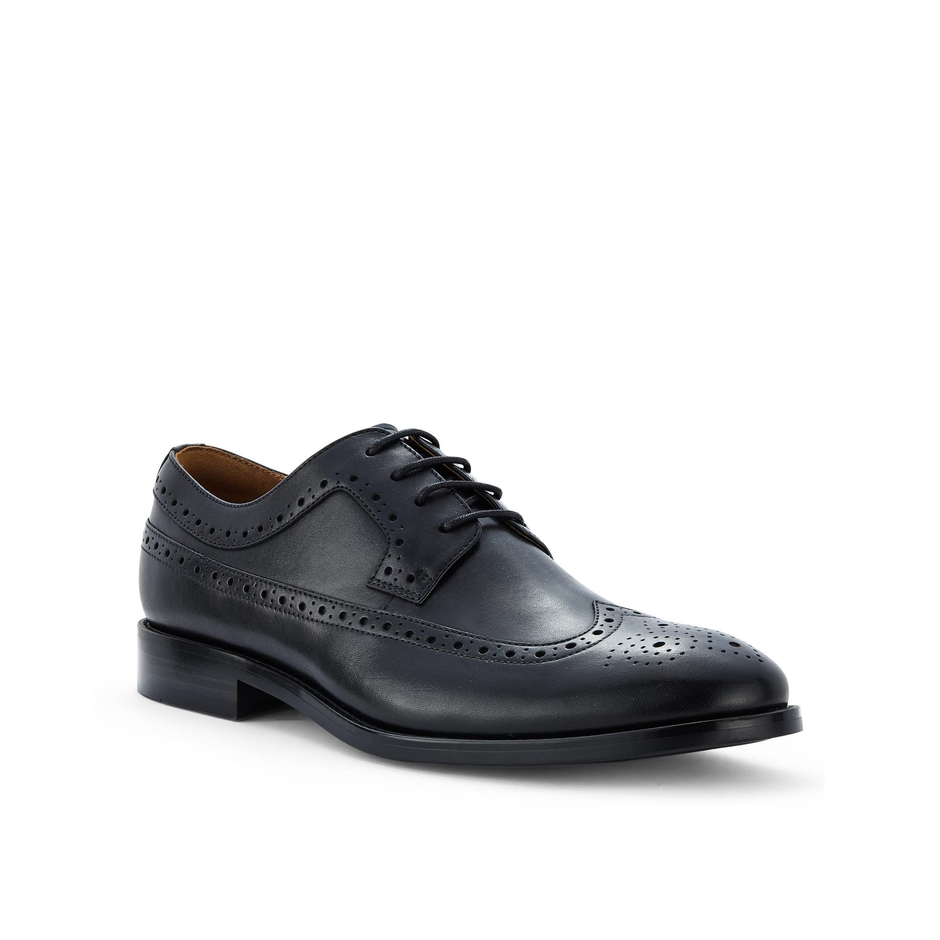Clarks Clarks Men's Banstead Tip Black Leather Brogues, Derby Shoes, Lace Up - 4