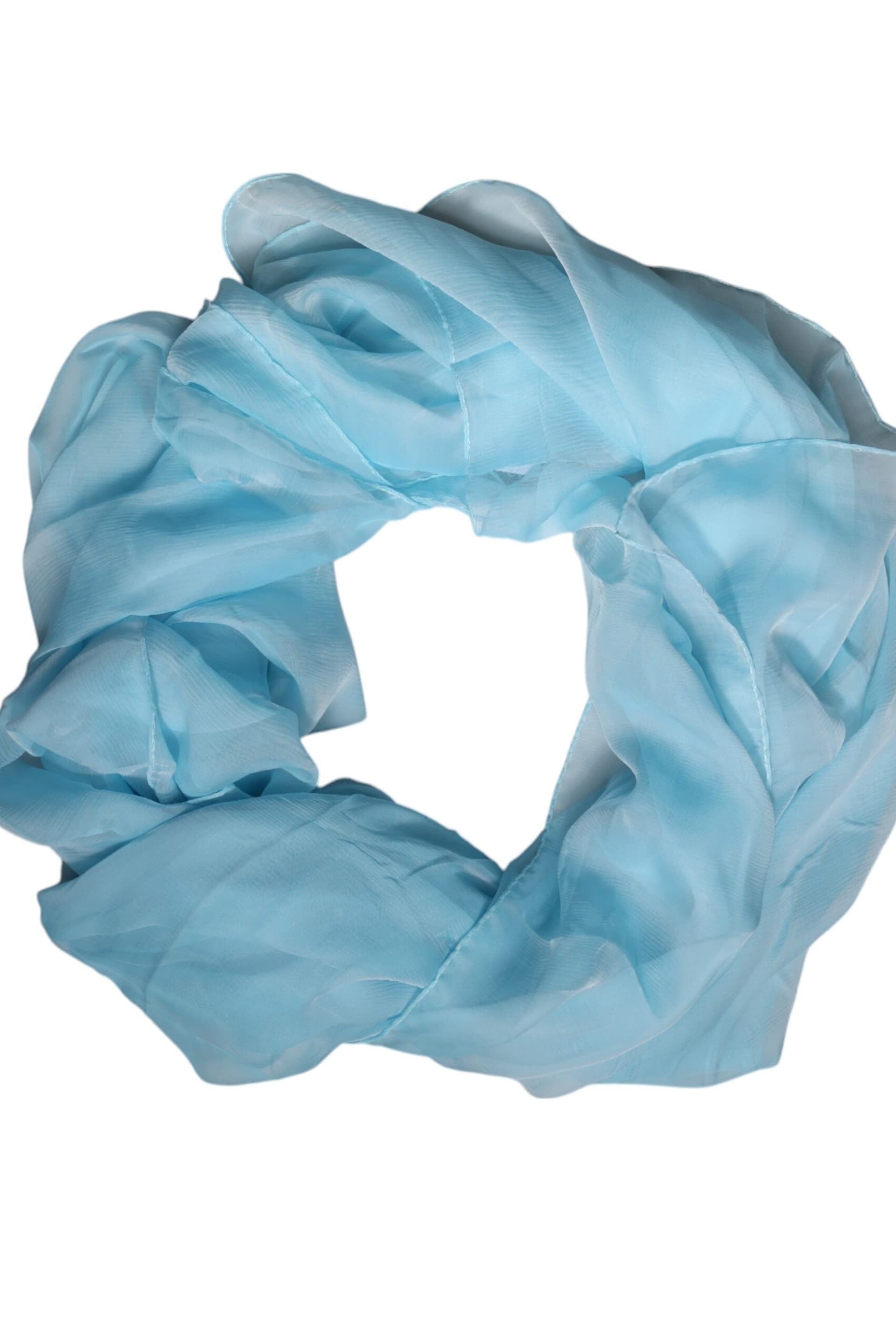 Dolce & Gabbana Dolce & Gabbana Light Blue Silk Scarf
