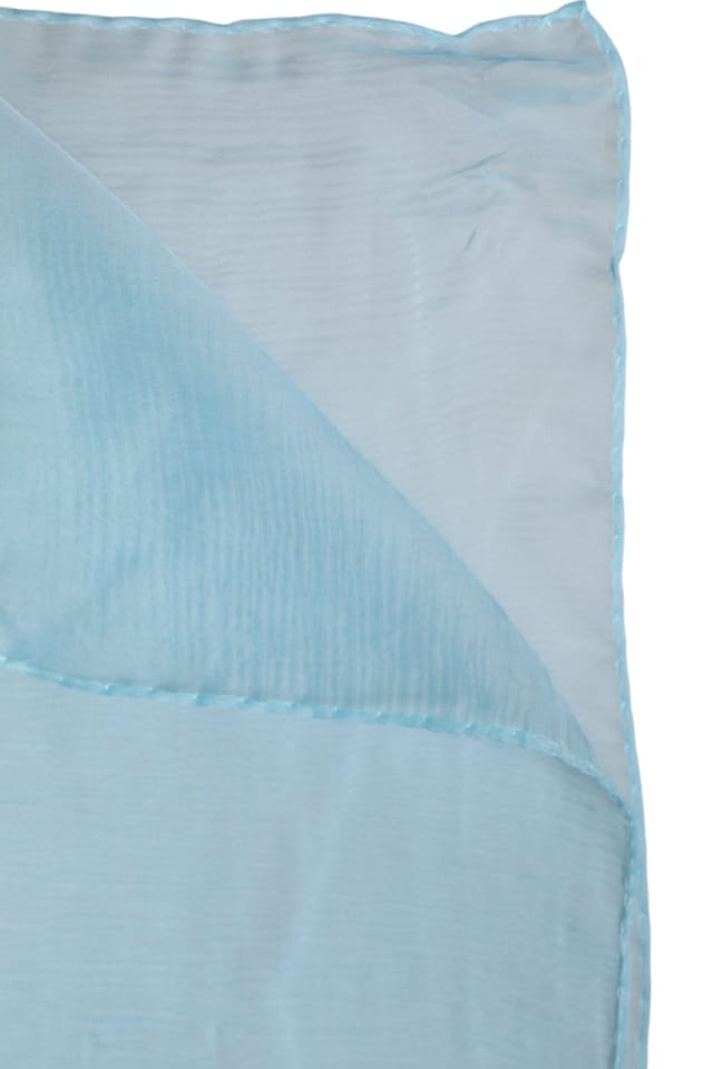 Dolce & Gabbana Dolce & Gabbana Women's Silk Scarf Light Blue Versatile Accessory - 3
