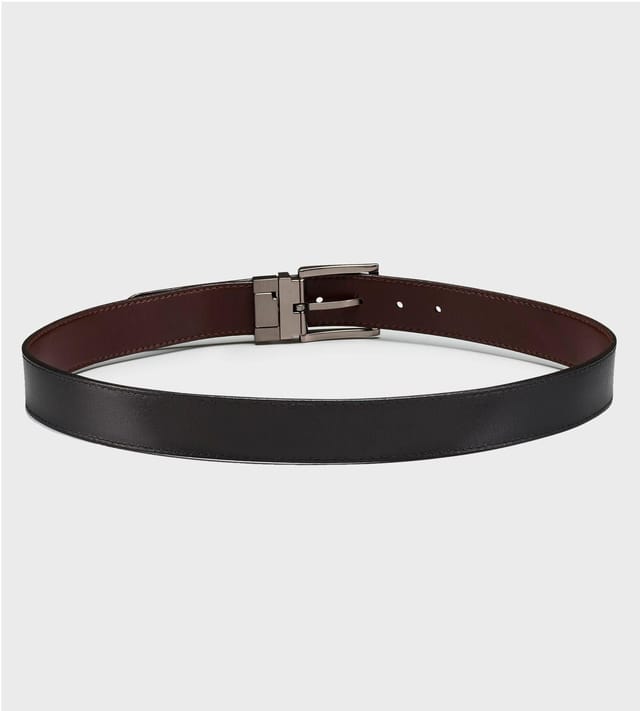 OSPREY LONDON OSPREY LONDON Men's The Crawford 3.5cm Reversible Leather Belt - 2