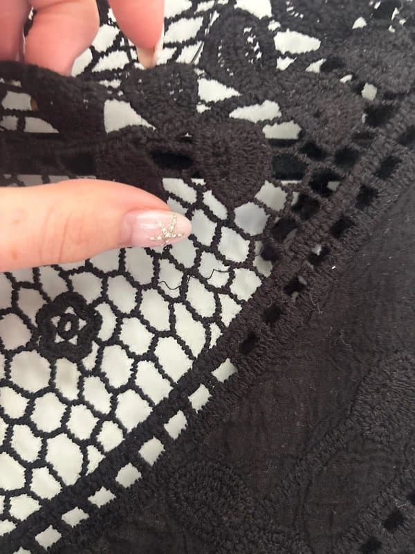 New Look New look black crochet cardigan