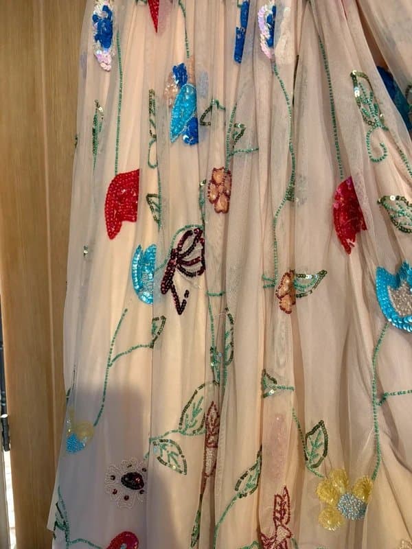 ASOS Floral embroidered maxi skirt