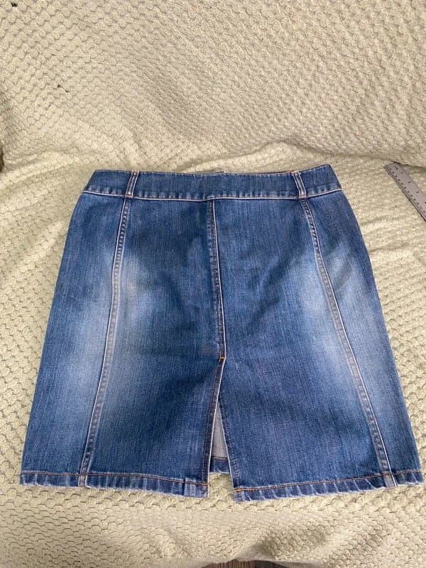 Warehouse Warehouse Denim Mini skirt-UK 12 -Y2K Style (bb)
