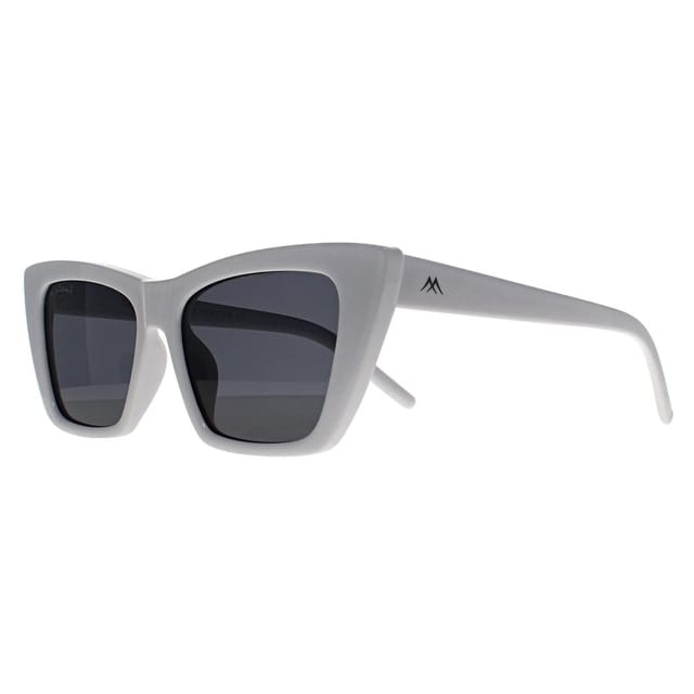 montana montana Women's Cat Eye White Smoke Grey Polarized MP64 - 2