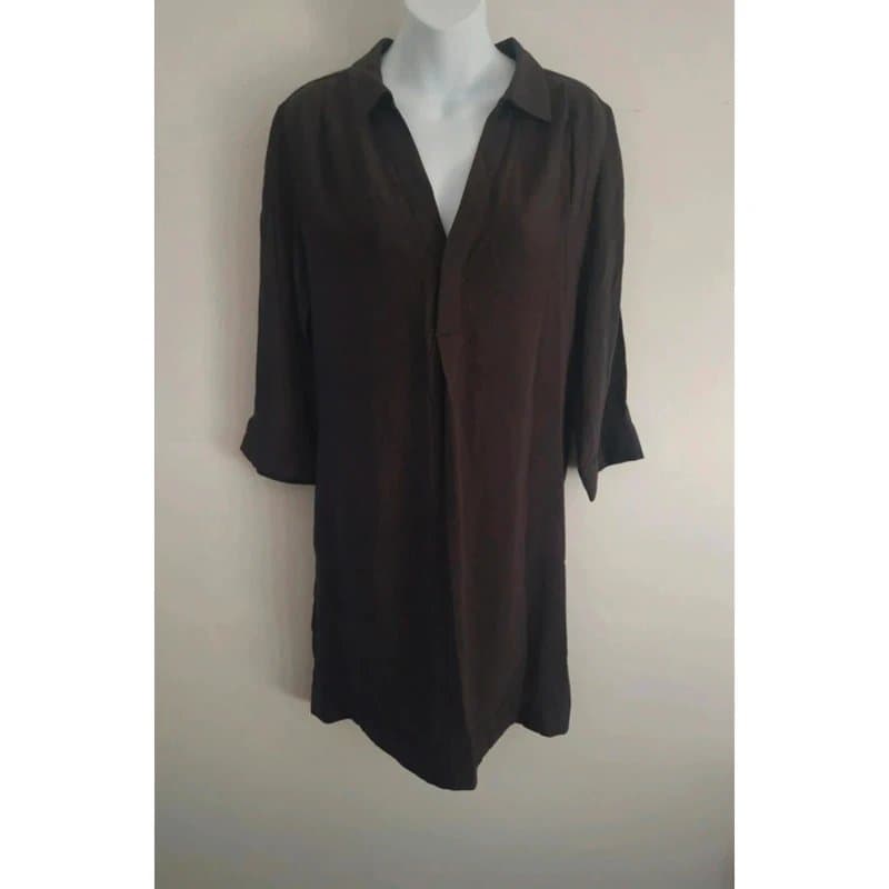 The White Company The White Company White Label long sleeve viscose lightweight sheath dress UK size 8