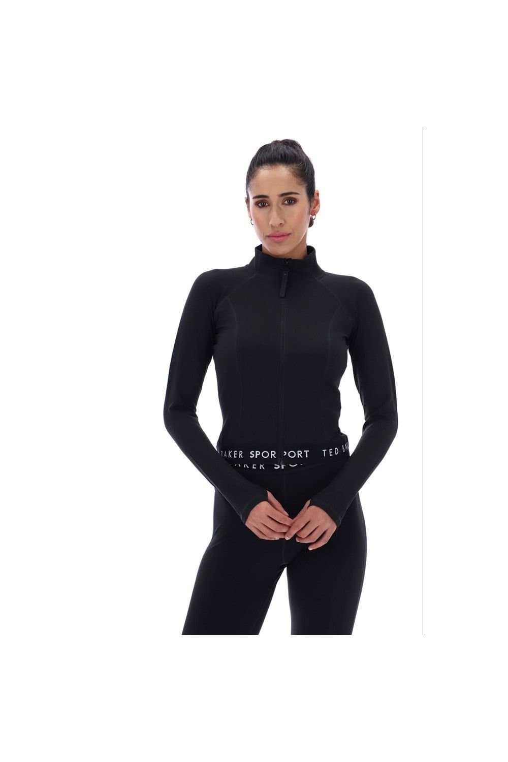 Ted Baker Ted Baker Women's Marie Essentials Cropped Zip Up Jacket in Black