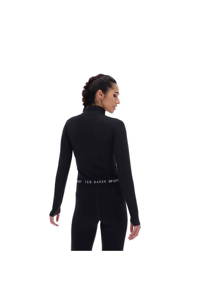 Ted Baker Ted Baker Women's Marie Essentials Cropped Zip Up Jacket in Black - 2