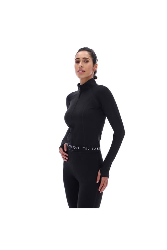 Ted Baker Ted Baker Women's Marie Essentials Cropped Zip Up Jacket in Black - 3