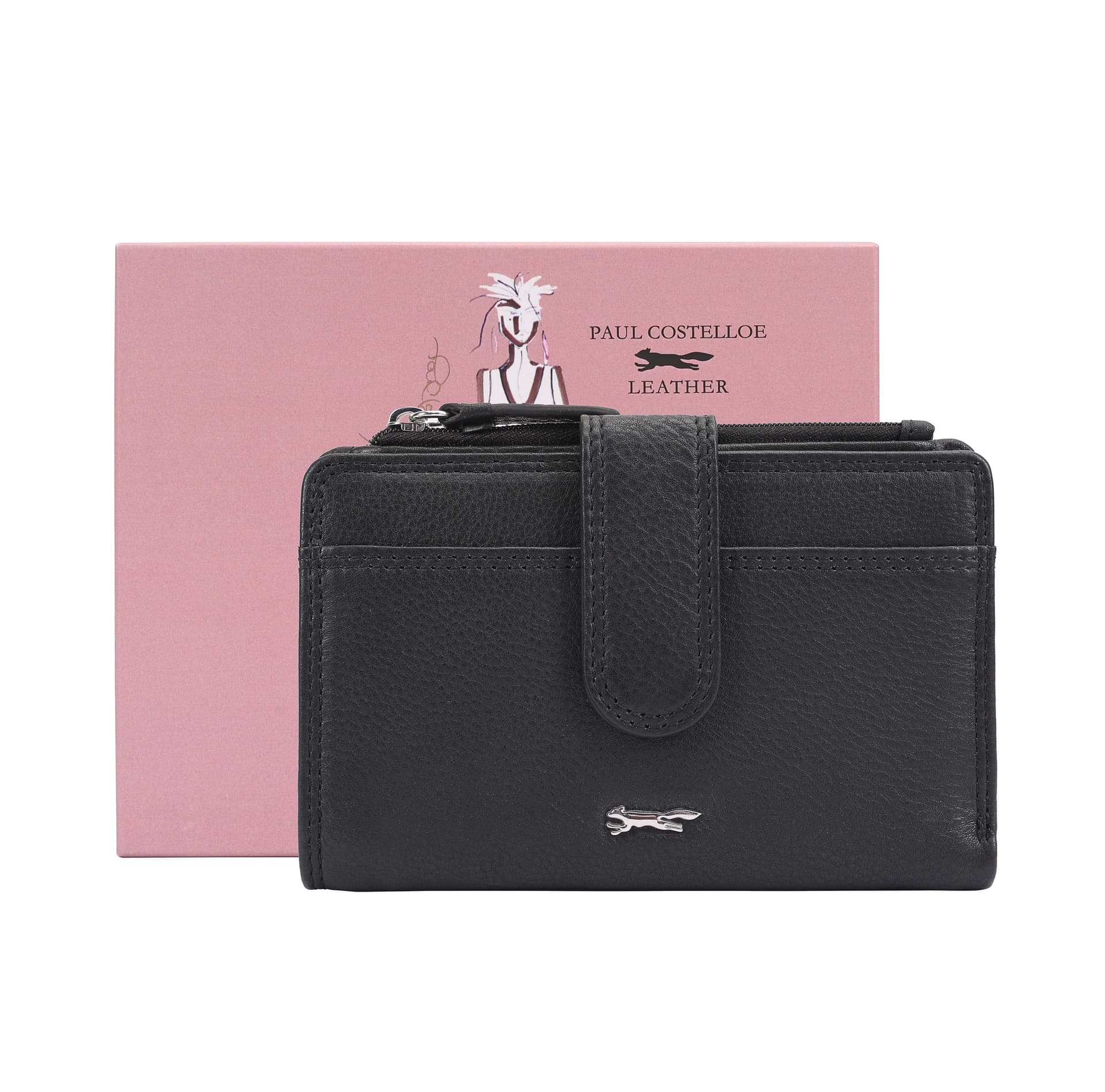 Paul Costelloe Paul Costelloe Women's Moija Leather Purse in Black