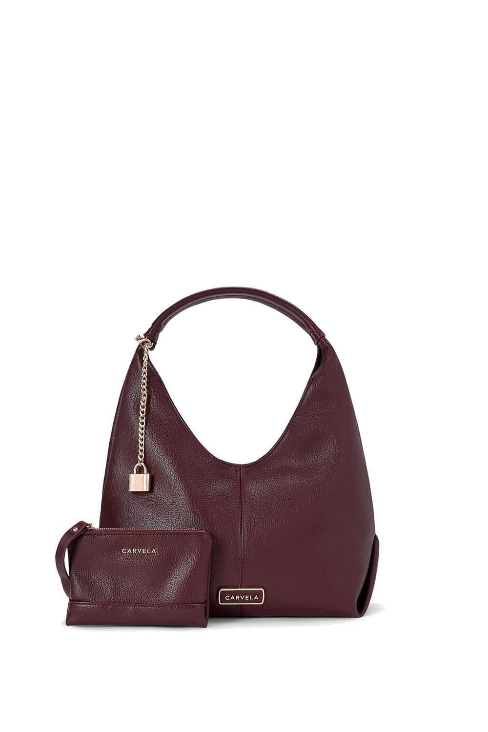 Carvela Carvela Women's 'Cassia Mini Hobo' Bag in Dark Red