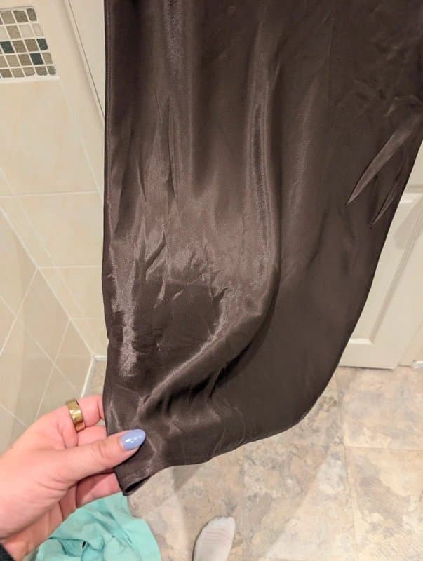 ASOS ASOS brown satin skirt