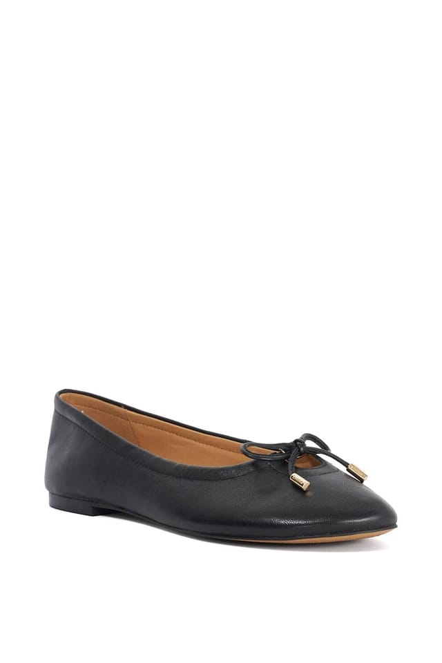 Dune London Dune London Women's 'Hali' Leather Ballet Pumps in Black - 2