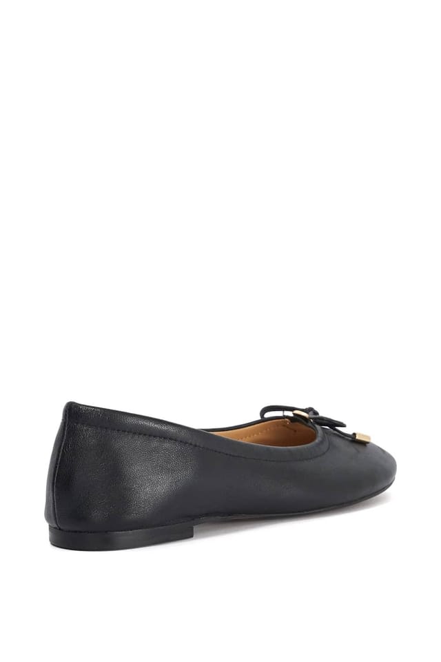 Dune London Dune London Women's 'Hali' Leather Ballet Pumps in Black - 3