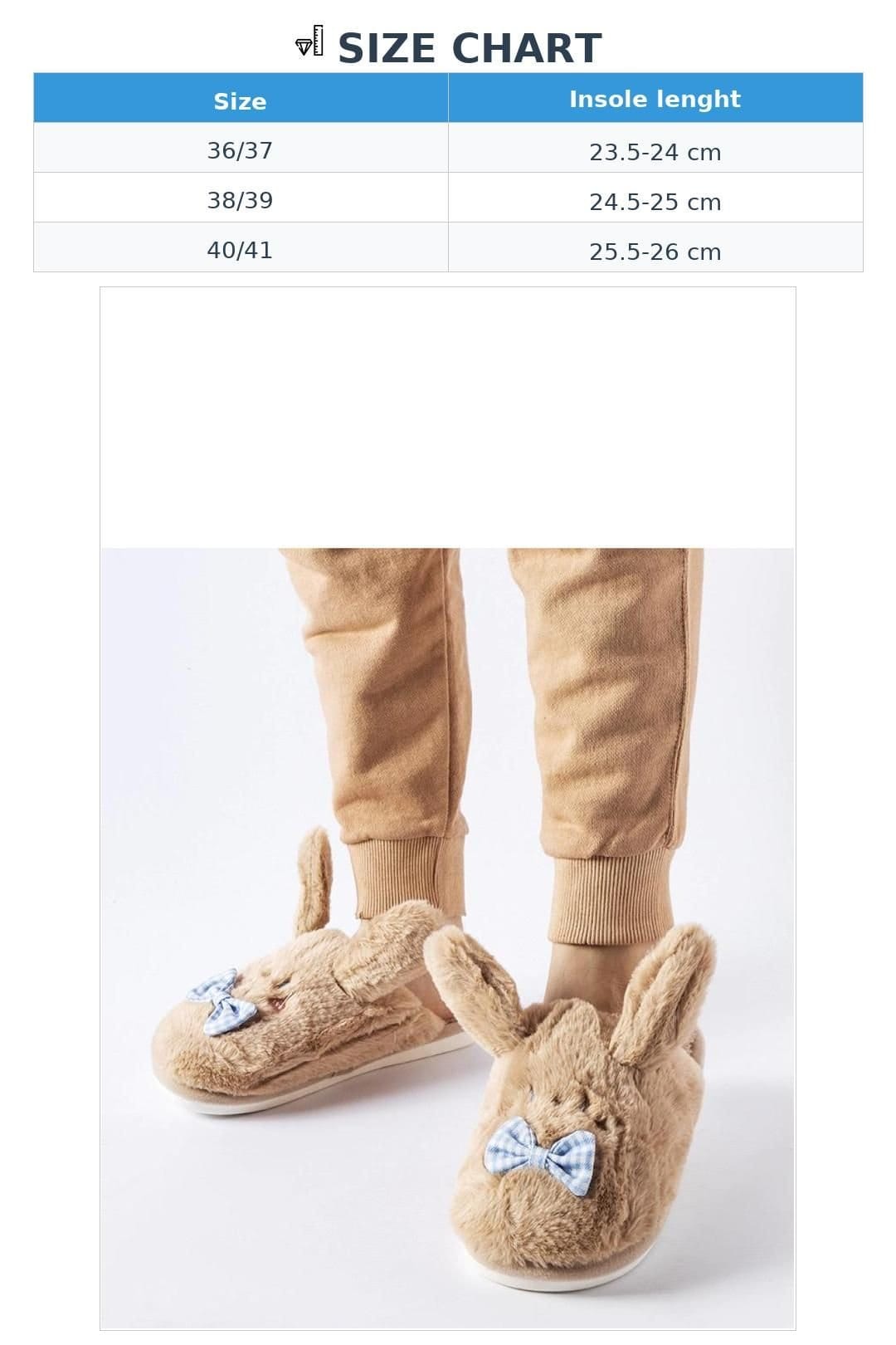 Love Lace Love Lace Women's Slip On Cozy Insulated Winter Slippers with Bow & Ears in Beige - 4