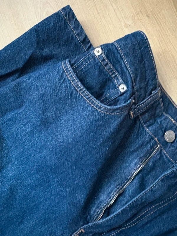 ASOS ASOS navy / indigo wide leg jeans