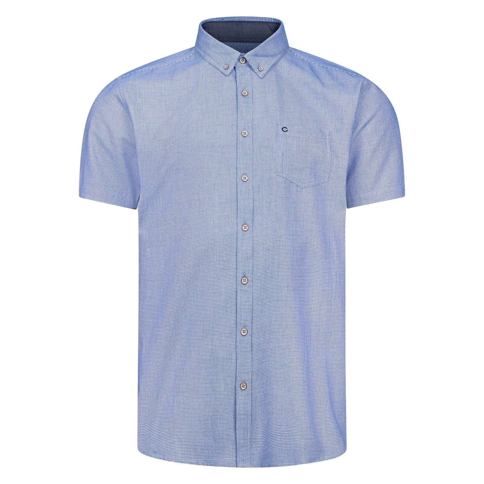 Peter Gribby Peter Gribby Men's Short Sleeve Teal Check Shirt