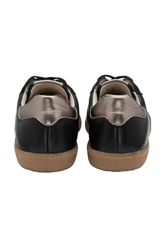 Lotus Lotus Women's 'Frapporta' Leather & Suede Trainers in Black - 3