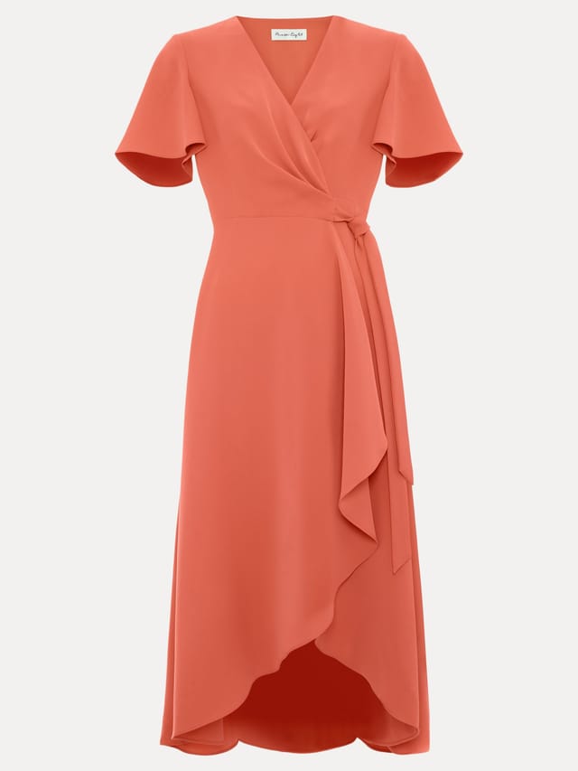 Phase Eight Phase Eight Women's Julissa Wrap Dress in Coral - 2