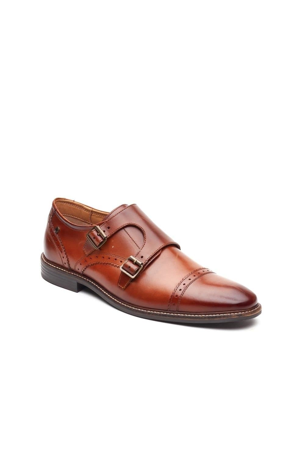 Base London Base London Men's Henley Double Monk Shoe in Tan