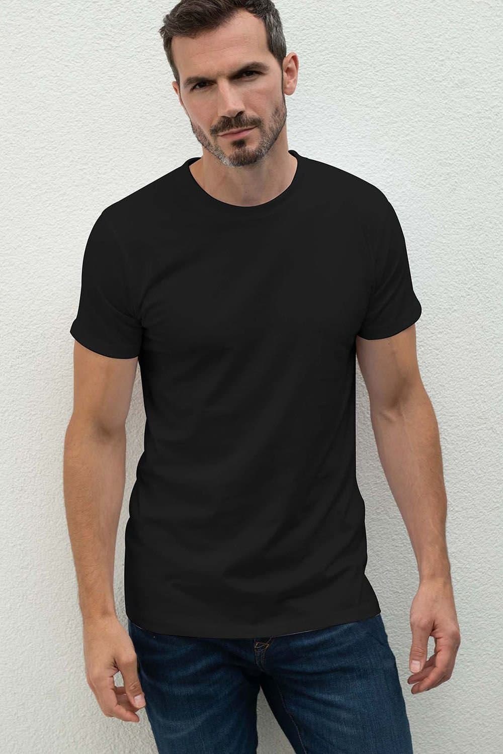 British Boxers British Boxers Men's "Black" Cotton T-Shirt in Black