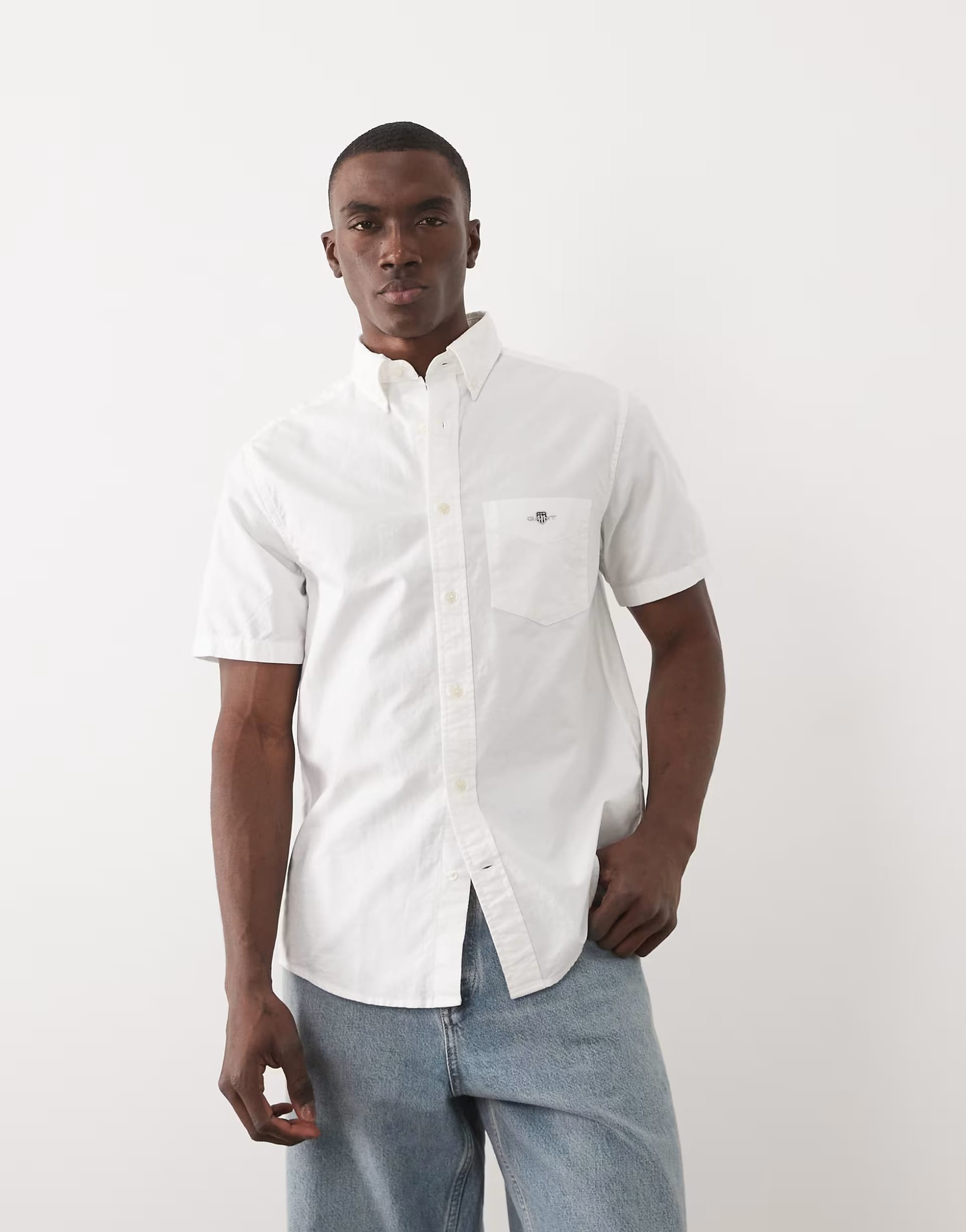 ASOS GANT White Regular Fit Oxford Shirt