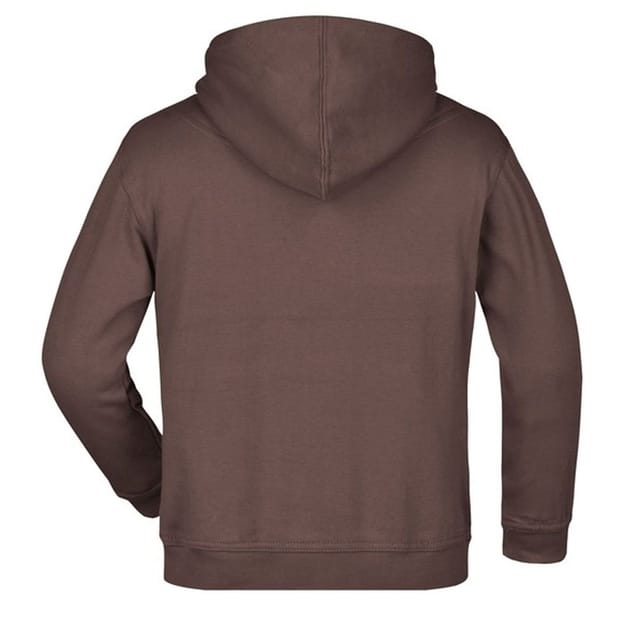 James and Nicholson James and Nicholson Men's Moisture Wicking Hoodie in Brown - 2