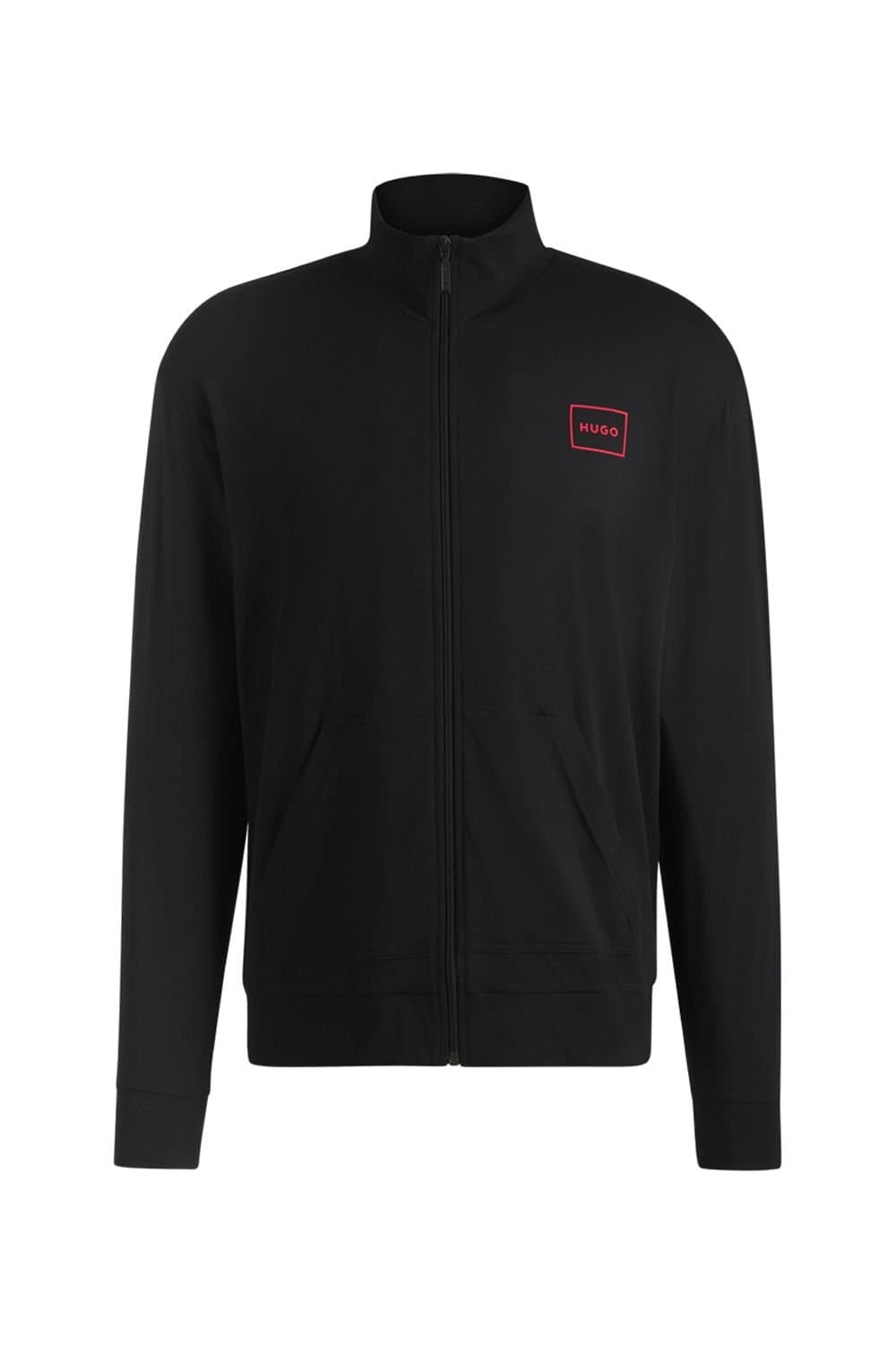 HUGO Hugo Men's Laze Box Logo Full Zip Top Black