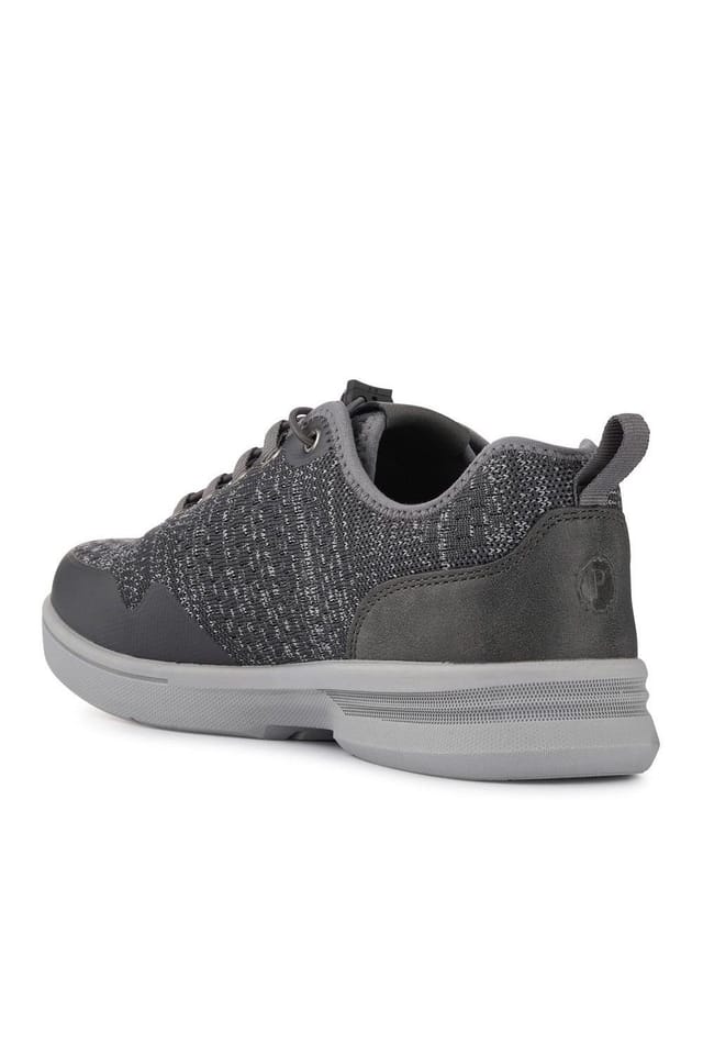 Pavers Pavers Men's Bungee-Laced Memory Foam Shoes in Grey - 3