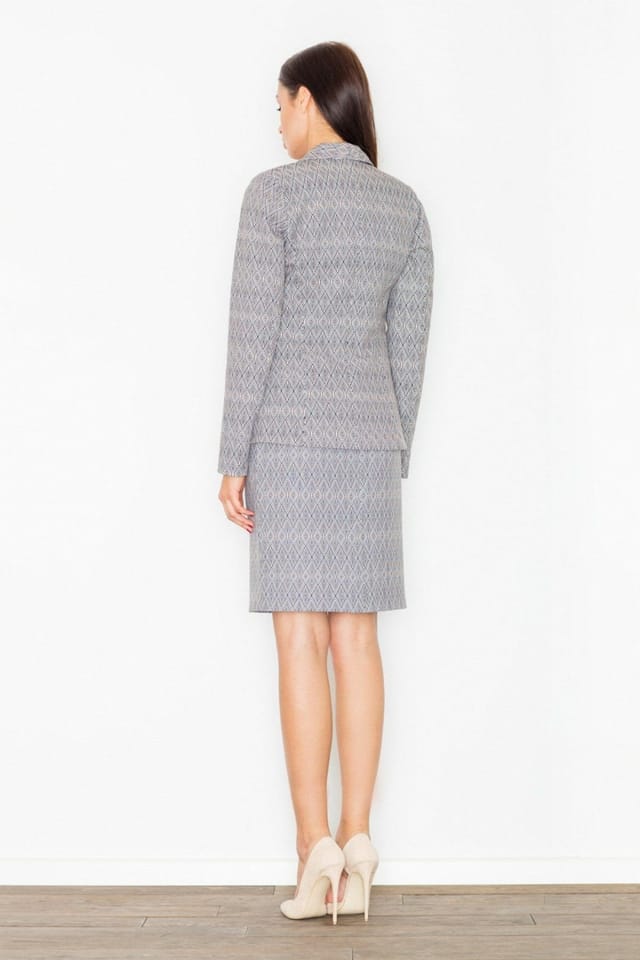 Love Lace Love Lace Women's Elegant Pattern Pencil Skirt with Covered Zip - 2