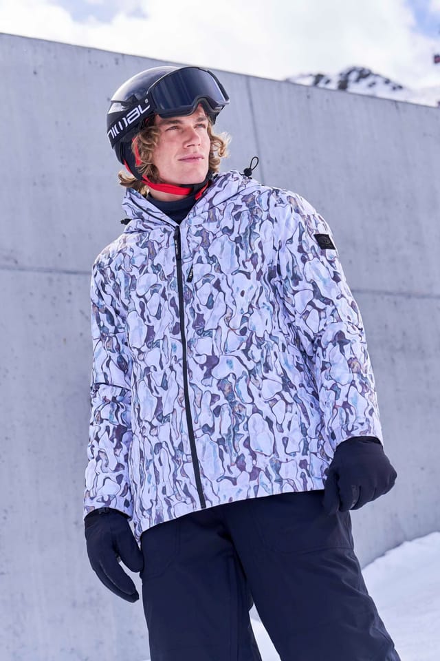 Animal Animal Men's 'Cruise' Water Resistant Lift Pass Pocket Adjustable Hood Snow Jacket in White - 2